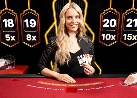 Masă live Lighting Blackjack