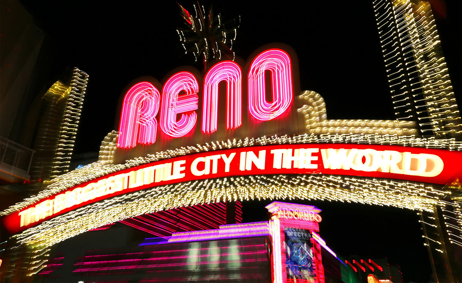 Reno, Nevada cunscut cu statiunile sale dar si cu jocurile de noroc.