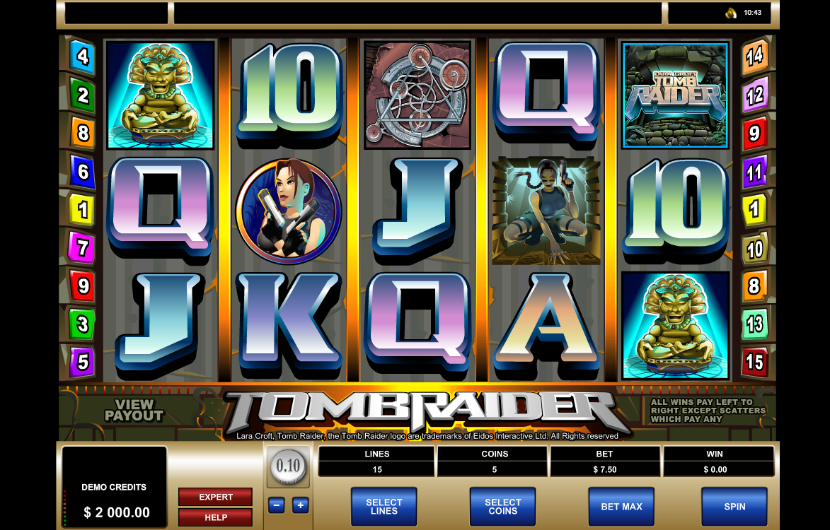 Imagini cu slotul Tomb raider