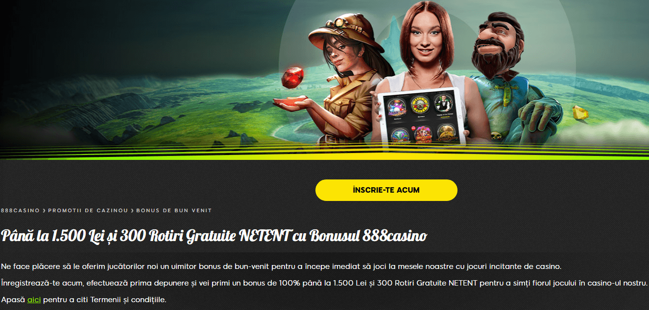 Bonus de bun venit de la 888 Casino